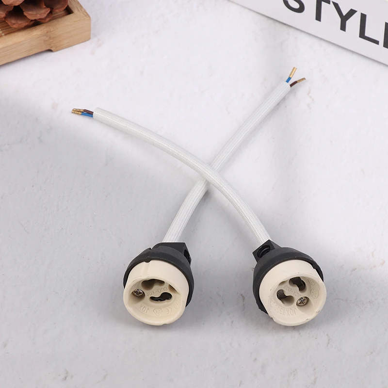 Description Picture 6 of item4Pcs Ceramic GU10 Base Socket Adapter Wire Connector Porcelain Halogen GU10 Lamp Holder LampHolder For LED Spot Light Bulb