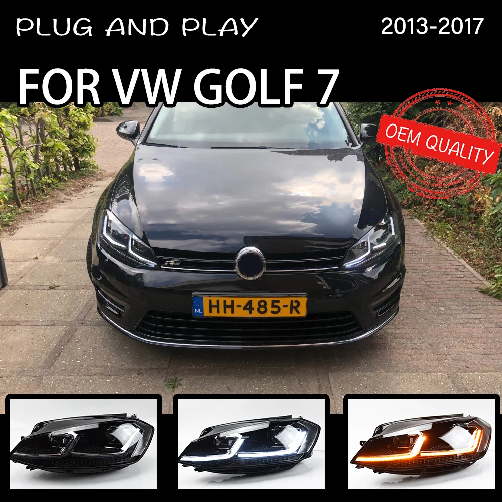 ヘッドライト VW ゴルフ 7 MK7 2013-2017 車 automobileные
