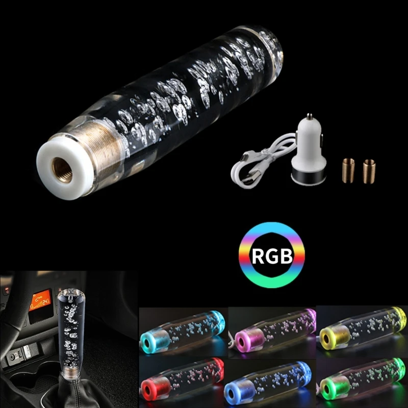Universal-10-40cm-Length-Manual-Car-Gear-Shift-Knob-Transparent-Bubble ...