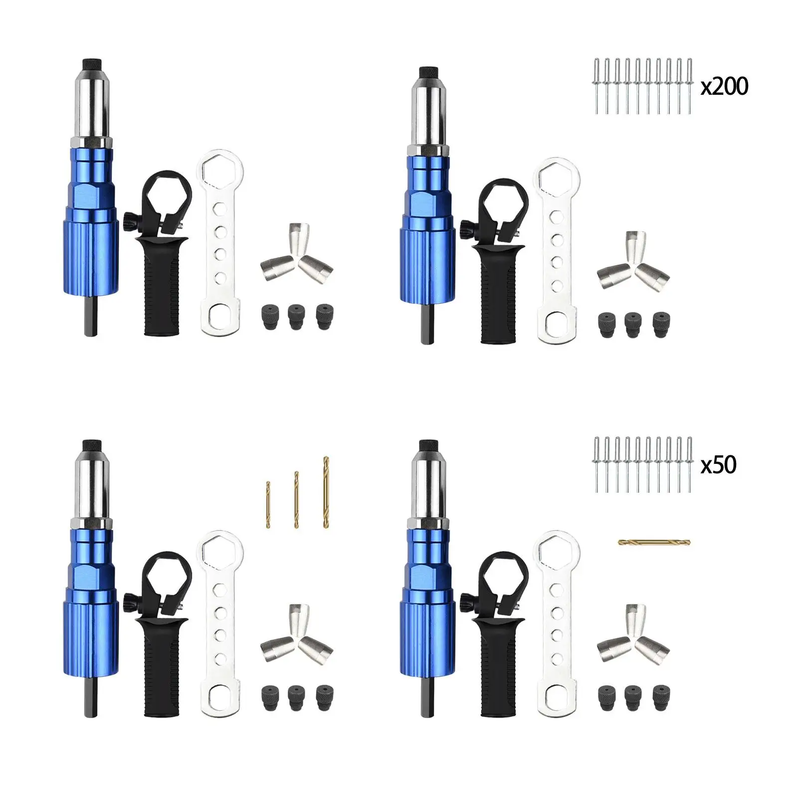 

Electric Rivet Adapter Fixing Tool Upgrade Aluminum Hand Tools Accessories Drill