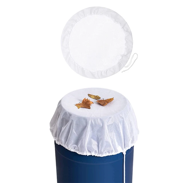 2Db Vízgyűjtő Vödrök Borító Rovarok Megelőzésével Protector Esőhordó Háló Tartsa Tiszta A Húzózsinórral Kültéri Kerthez - Image 5