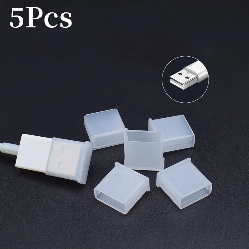 USB Port Dust Cover and Protector Sleeve Set (1-10 Pieces)