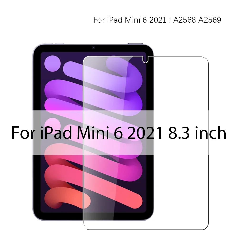 2PCS Screen Protector Case for IPad Pro 13 12.9 11 6th A16 M4 M2 2024 Air 5 4 3 2 1 9 9th 10 10th Gen Mini 6 10.9 10.2 9.7 Cover