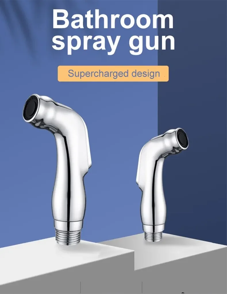 Description Picture 3 of itemHousehold Toilet Flush Gun Faucet Toilet Cleaner Flush Gun Matching Nozzle High Toilet Sprayer Pressure Booster Bidet Head