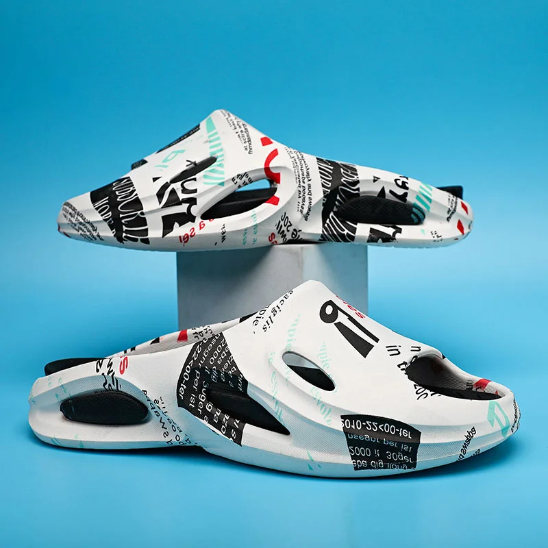 Slip-Hausschuhe für Herren, rutschfest, bequem, weiche Schaumstoff-Slipper mit dicker Sohle, Slipper für drinnen und draußen_voghion.com