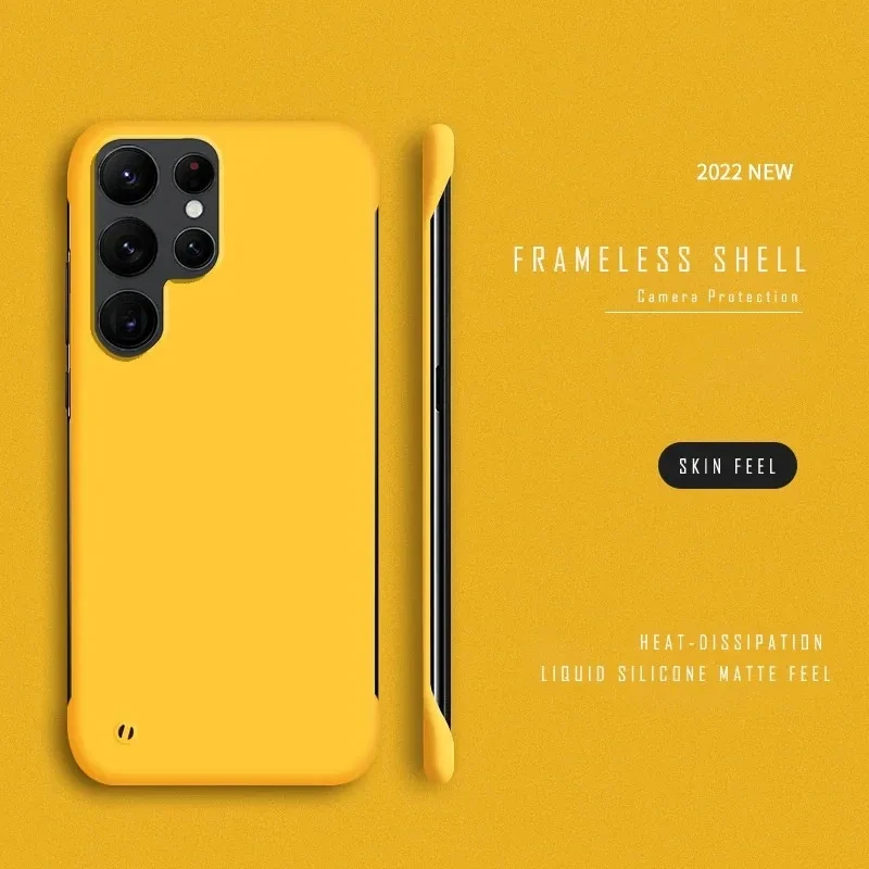 Ultra Slim Frameless Hard Matte Back Cover