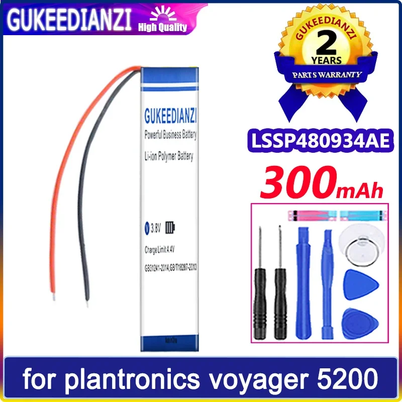 

Аккумулятор GUKEEDIANZI LSSP480934AE (480834 (2 линии) 300 мАч для батареи plantronics voyager 5200 LSSP480934AE