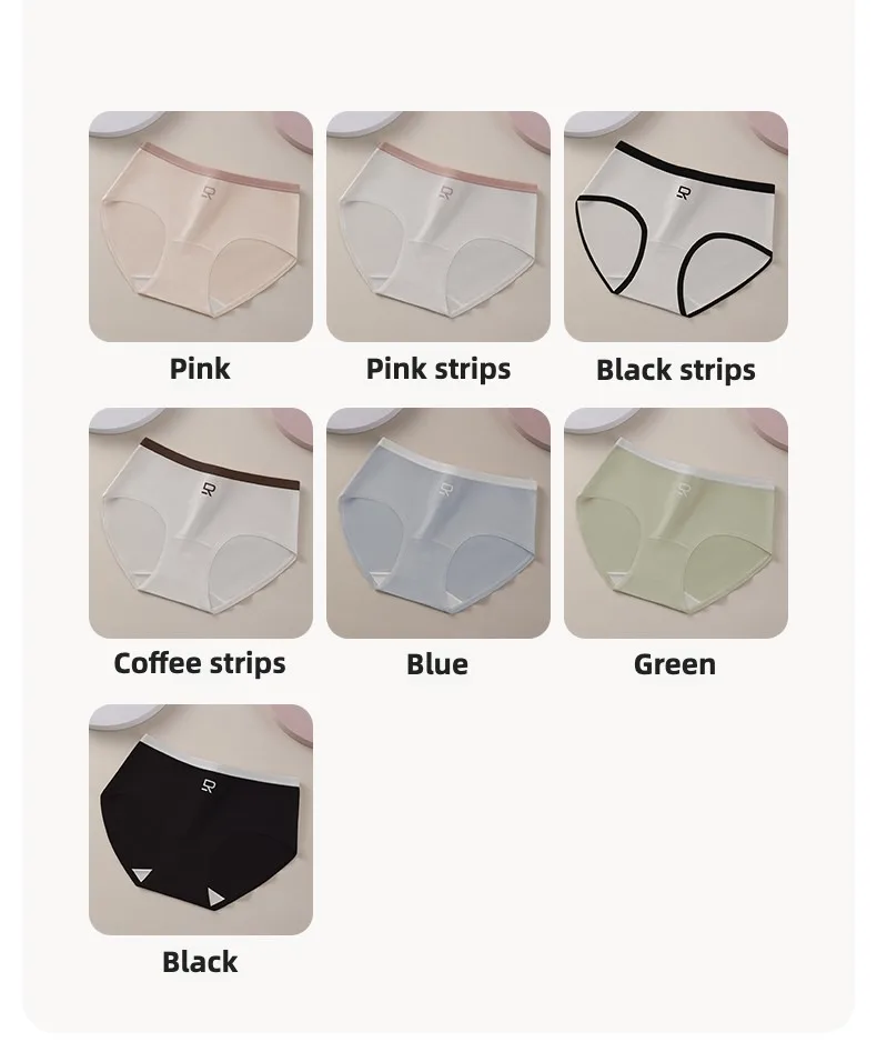 Plus Size Sexy Höschen-Set, nahtlose Höschen für Damen, Damen-Dessous, Damen-Baumwoll-Slips, Unterwäsche, dreieckige Dessous – Detail 2