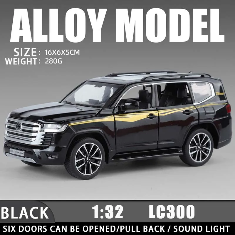 نموذج سيارة لاند كروزر LC300 للطرق الوعرة بمقياس 1...