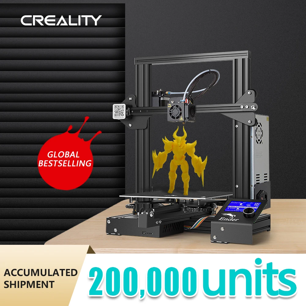Nuova Stampante 350W Di Uso Domestico Massima Di Creality 3D Ender-3
