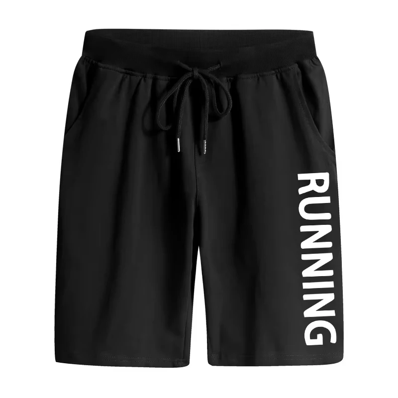 men’s 3D-printed fitness shorts with drawstring waist and breathable design, ideal for outdoor running, motorcycle rides, and hiking black 05