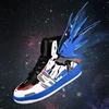 2024 Men Casual Sneakers Branded First Machine Anime High Top Shoe Board Shoes 3D Three-dimensional Deformation Mecha Shoes 5