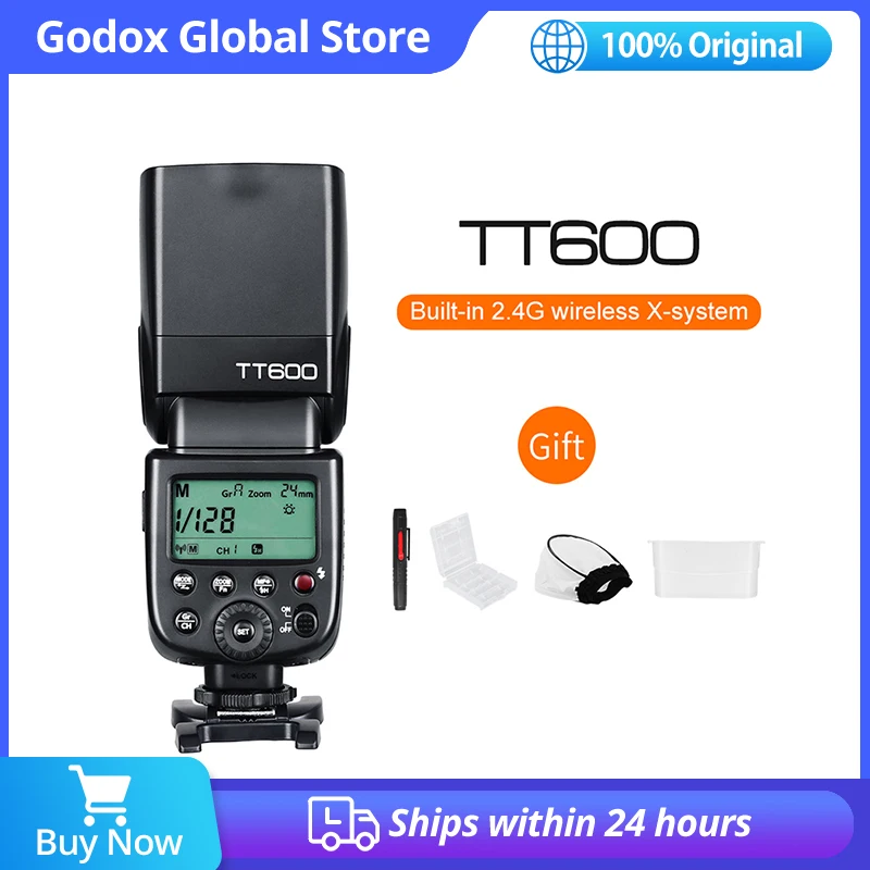 Вспышка Godox TT600 2.4G Wireless GN60 для фотоаппаратов |
