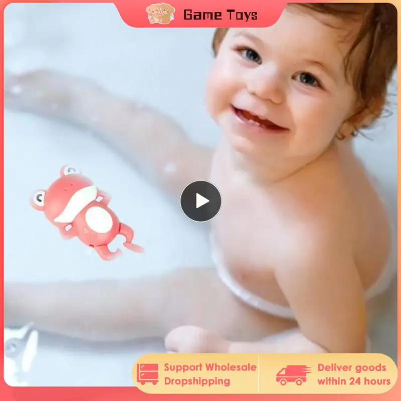 

Baby Bath Toys For Children New Baby Bath Swimming Bath Toy Cute Frogs Clockwork Bath Toy brinquedos infantil игрушки для детей