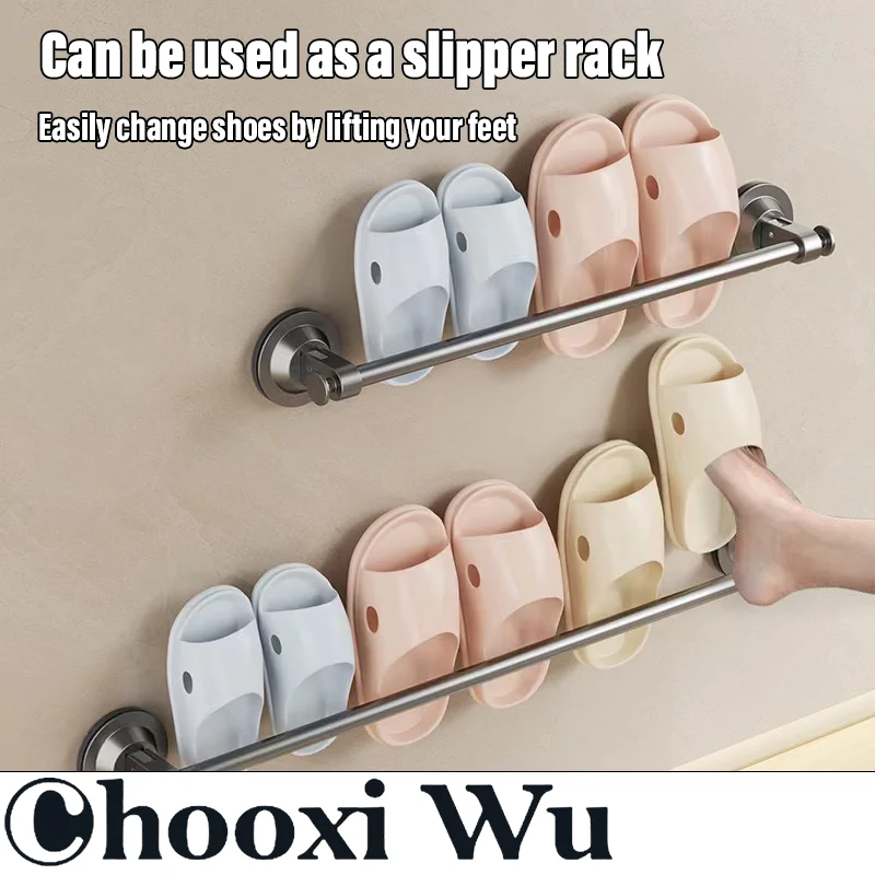 CHOOXIWU-no-punch suction cup towel rack, super strong suction, no falling off, vacuum adsorption without damaging the wall
