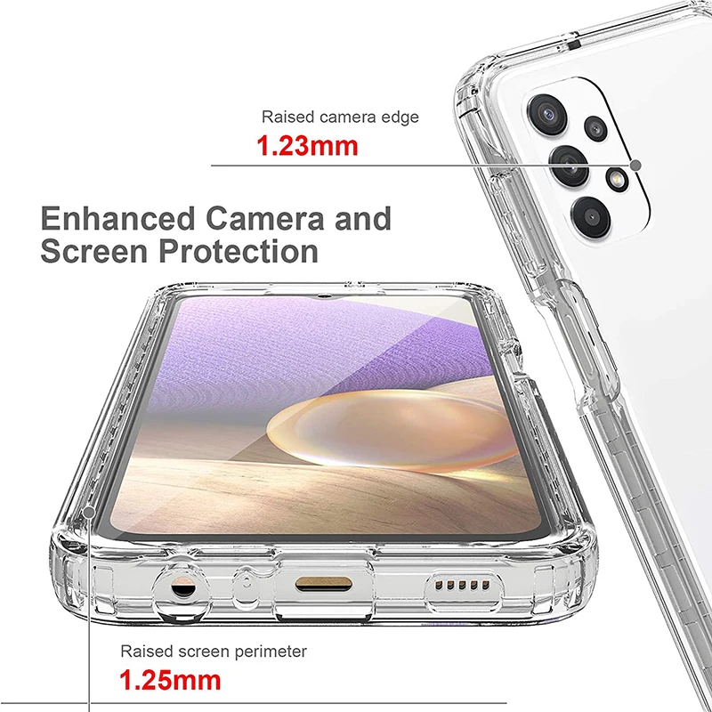 Transparent 360 Full Body Silicone TPU Case with Double-Sided Protection