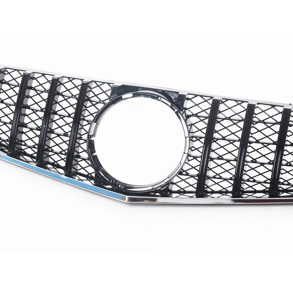TOPAZ Black Mesh Front Hood Grille For Mercedes-Benz W207 E-Class E350 E550 Coupe - OEM A2078803183
