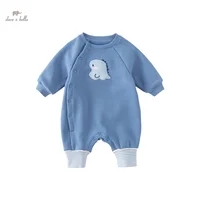 Dave Bella Baby Jumpsuit Creeper Bodysuit for Newborns 2023 Autumn Winter New Boys Girls Plush Romper Cartoon Lovely DB4237350 2
