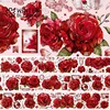 2m Laser PET Washi Tape Red Rose Transparent Roll Sticker Decorative Adhesive Tape For Scrapbooking Journal Aesthetic Stationery 2