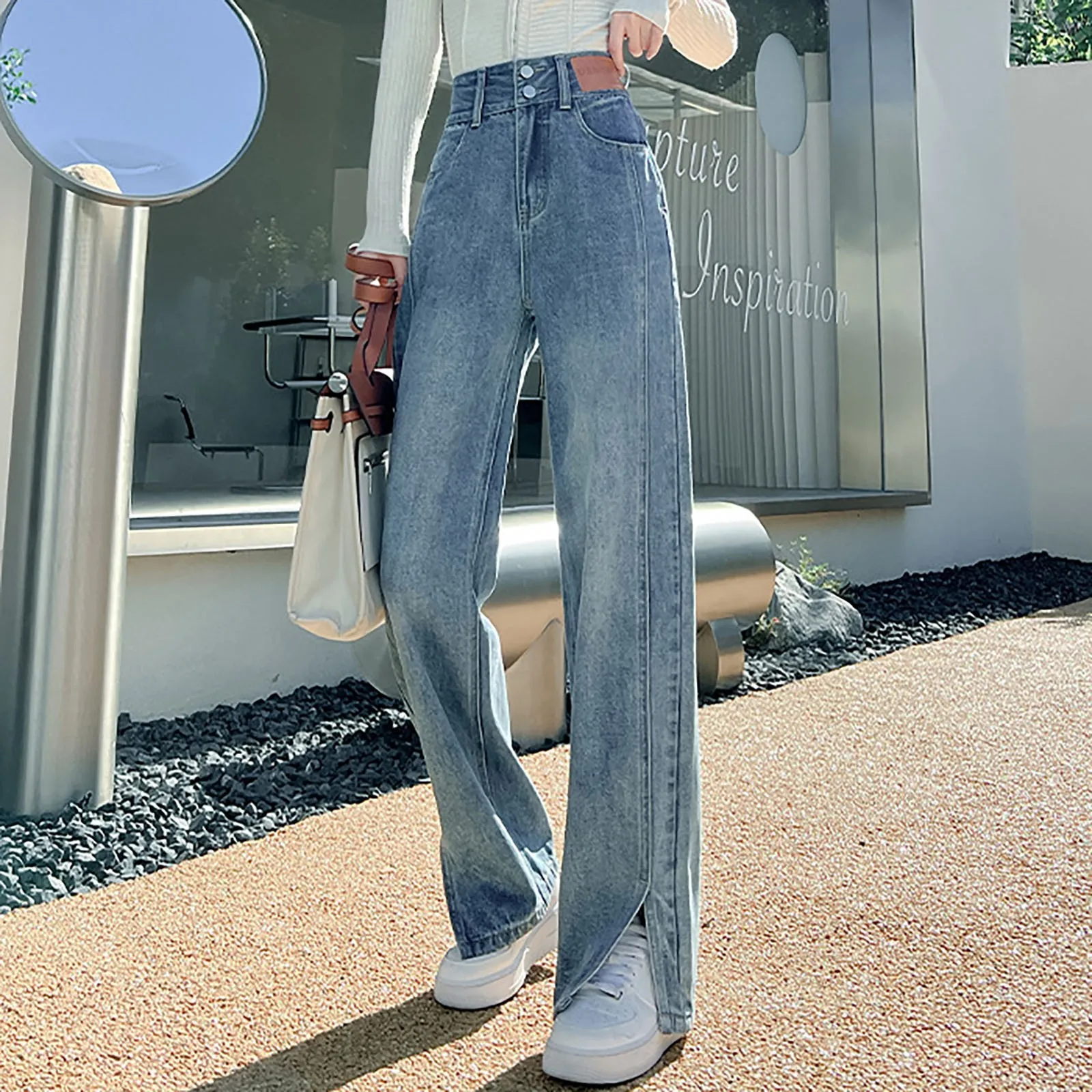 

Fashion Jeans Woman Wide Pants Cowboy Pants For Women Clothing Jeans Y2k Clothing 2023 High Waisted Jeans For Woman 90s Clothes