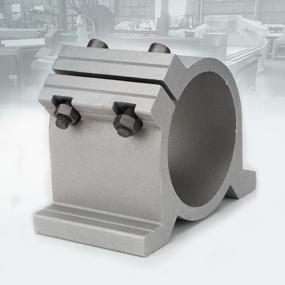 Will Fan D65-80mm C 직렬 캐스트 알루미늄 브래킷 CNC 스핀들 모터 1.5kw 2.2kw 라우터 조각 밀링 머신 클램프 도구