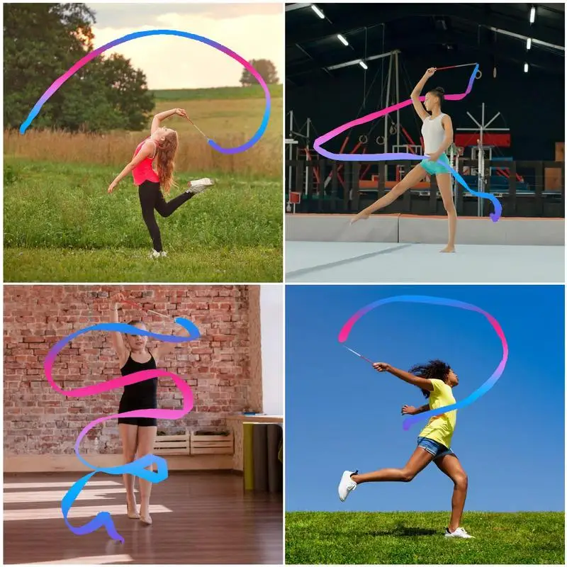 Gymnastics Ribbon with Twirling Stick for Art Gymnastics Ballet Dance Kid Sport Performance Stage Show Training Rhythmic gymnastics ribbon,gymnastics streamer rod