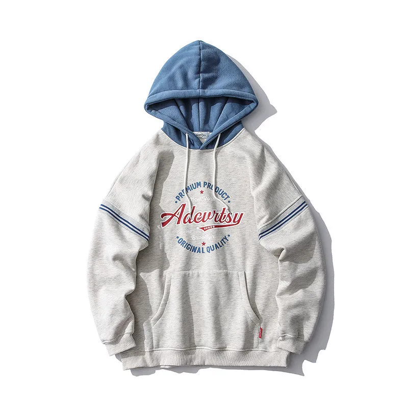 

Плюшевая толстовка с цветным принтом для пар, свободный и ленивый стиль, трендовый Универсальный спортивный пуловер, куртка