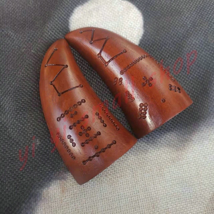 Yin Yang cup divination tool, Taoist nature, Taoist magic instrument, lightning strike, jujube wood, hetuluo book, holy divinati 6