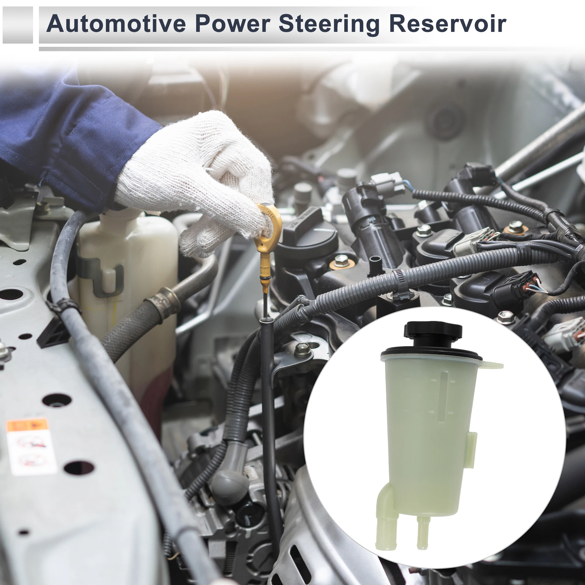 UXCELL Power Steering Reservoir for Ford Crown Victoria 2008-2011 8 Cyl 4.6L Romeo SOHC EFI for Ford Expedition 2008-2010