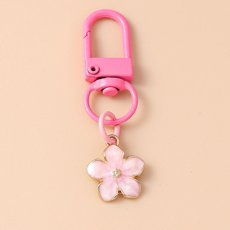 Niedlicher Emaille-Schmetterlings-Schlüsselanhänger, kleine Glocken, Blumen-Schlüsselanhänger, Damen- und Mädchen-Handtaschen-Anhänger, DIY-Schmuckgeschenke für Kinder – Detail 9