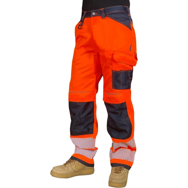 Pantalones De Trabajo Multifuncionales Para Hombre, Ropa De Trabajo Con  Cintas Reflectantes - Ropa De Seguridad - AliExpress