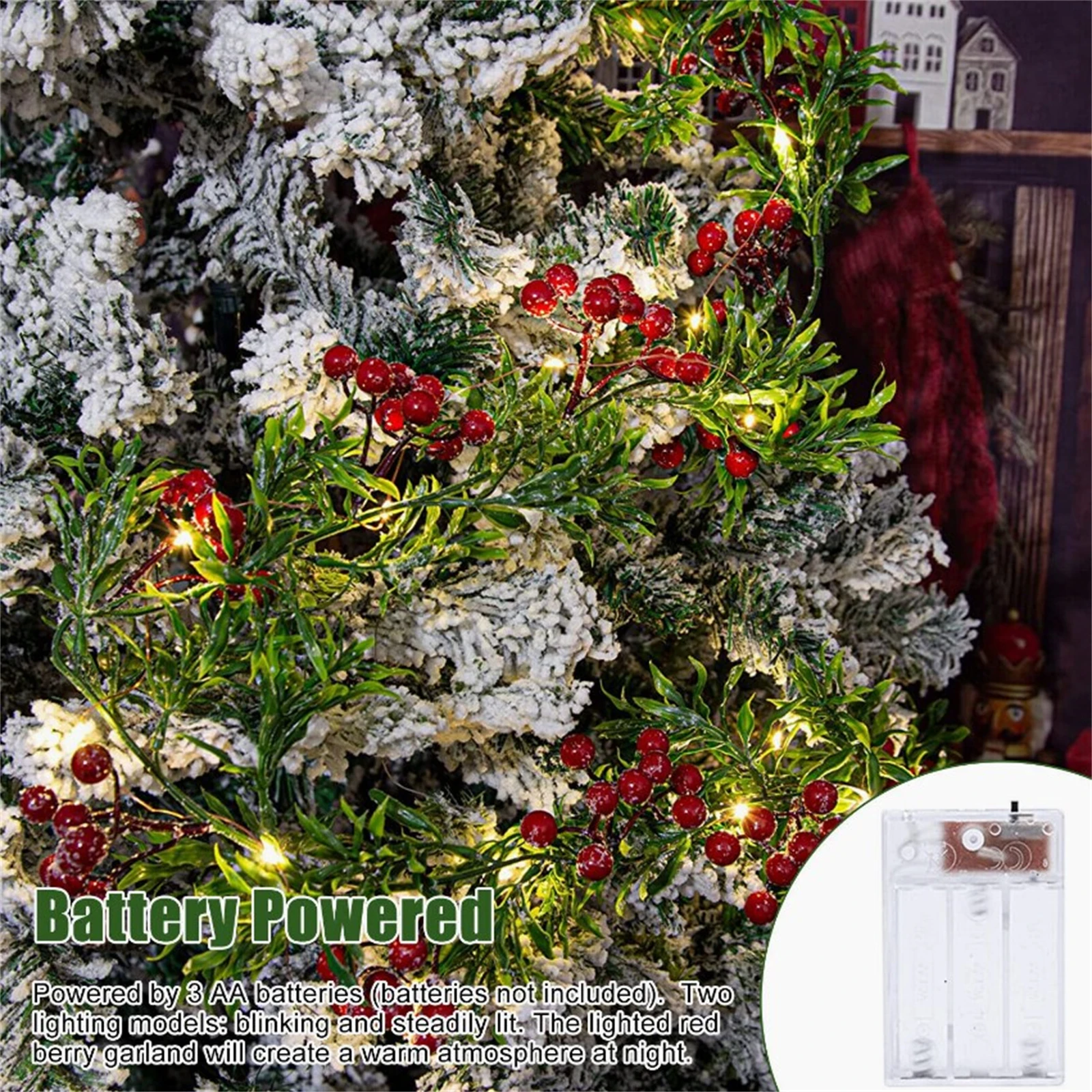 Рисунок 4 - Светящаяся гирлянда в виде красных ягод