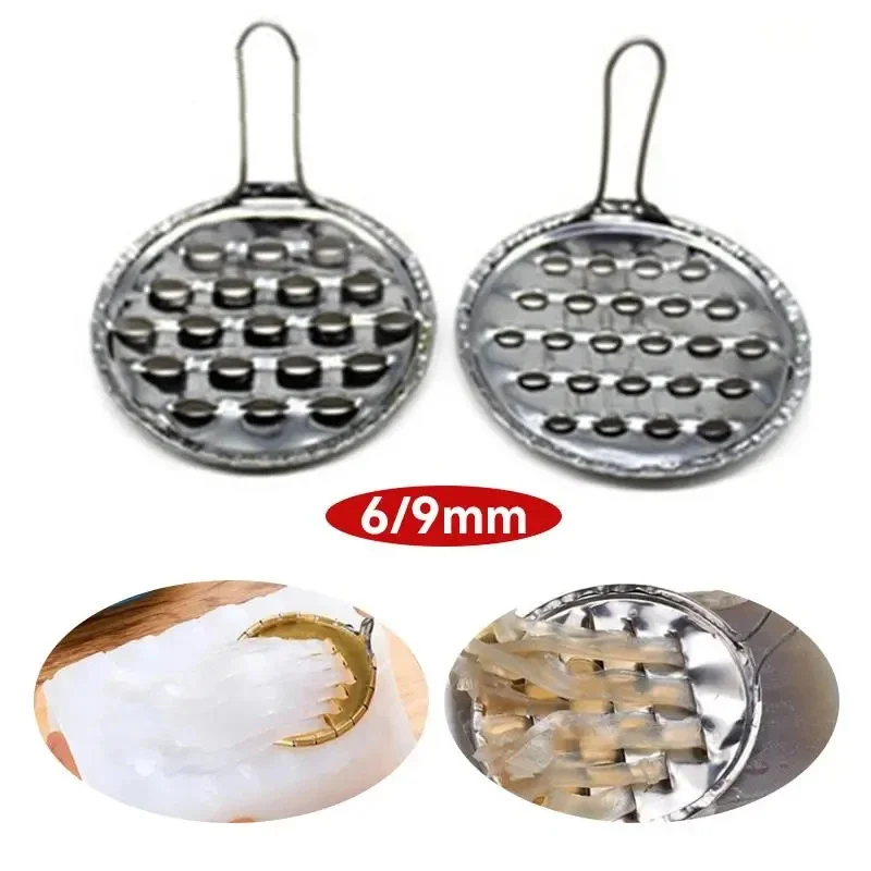 Stainless Steel Practical Jelly Scraper Household Macroporous DIY Jelly Scraper Bean Cold Noodle Kitchen Gadget