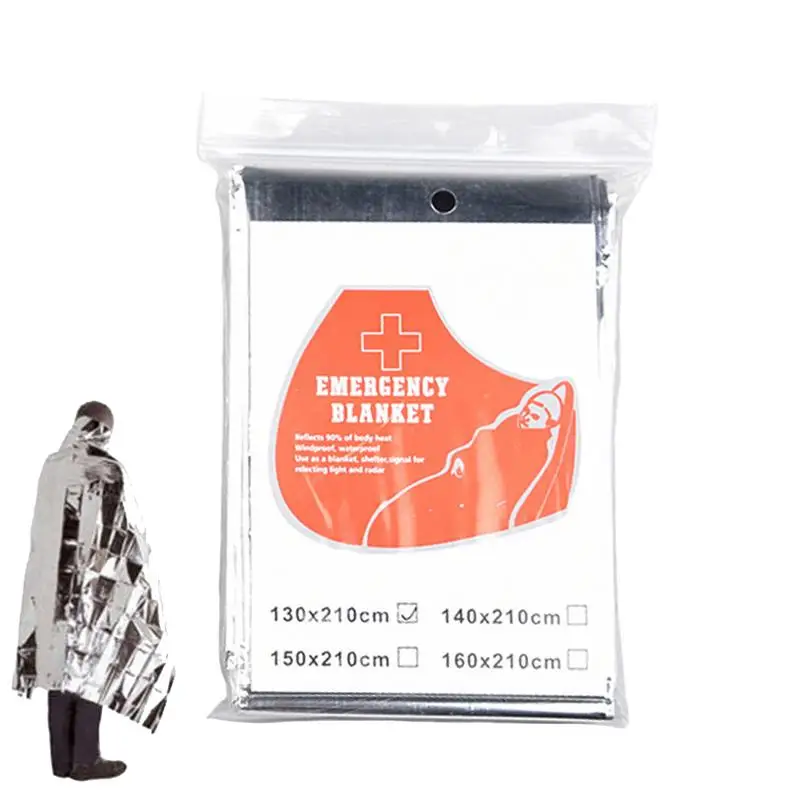 

Survival Blanket For Camping Foldable Survival Blanket With Double Sides Camping Blankets For Safety For Wilderness Exploration