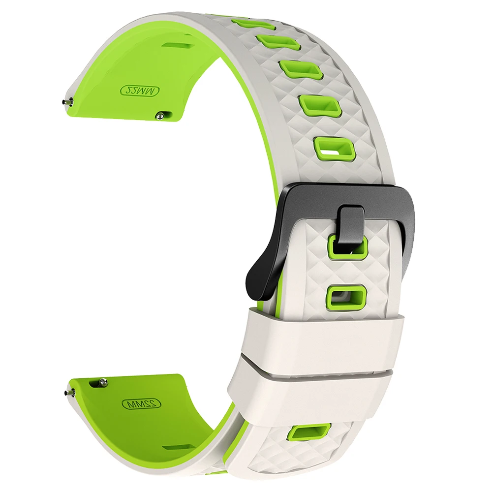 Silicone Sport Wristband - 22mm Watch Strap