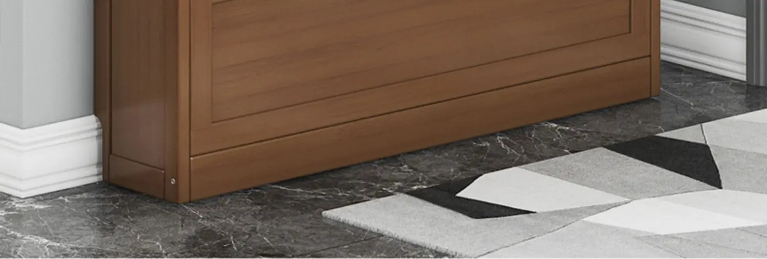 Description Picture 3 of itemSimple shoe rack dust-proof shoe cabinet, solid bamboo storage cabinet with integrated partition for home entrance to save space