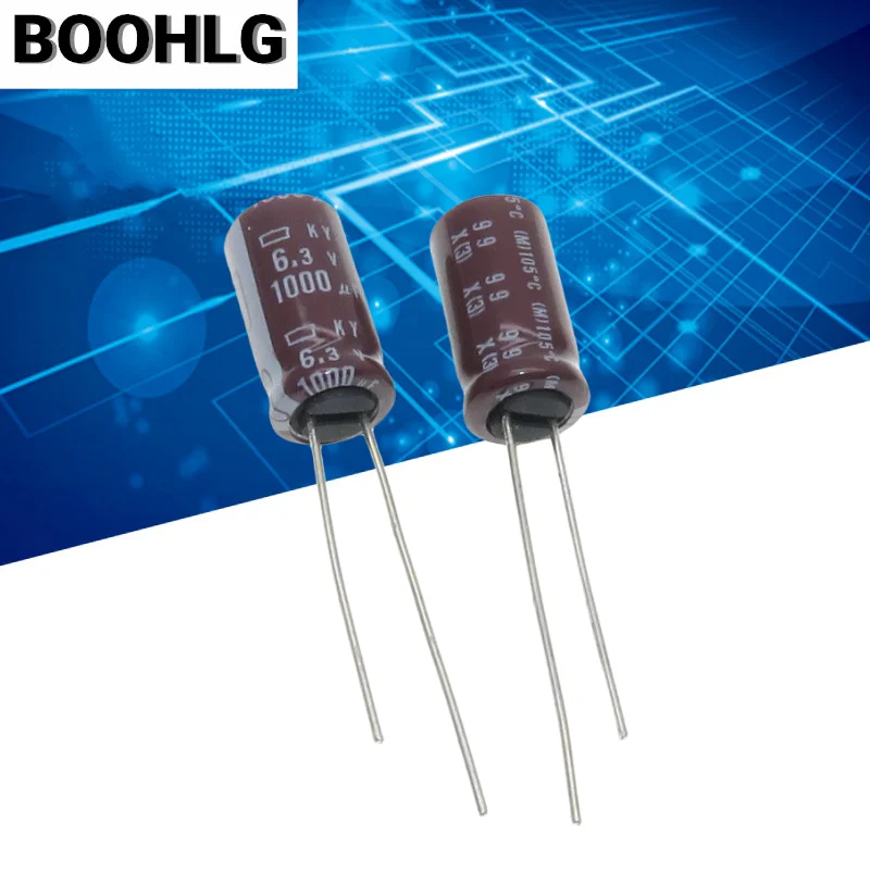 20PCS 1000UF 6.3V NCC black diamond capacitor 6.3V 1000UF 8X16 KY high frequency low resistance