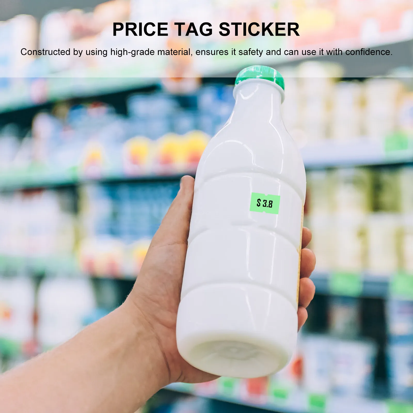 10롤 가격표 스티커 용지 고급 재질 안전하고 신뢰할 수 있는 가격 표시 재고 라벨링 판매 광고 가정용