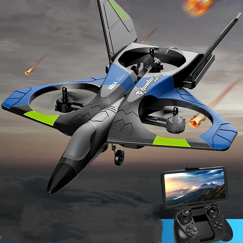 New V27 Super Large Remote Control Aircraft Drone Camera 4KFighter Glider Aerial Drone Boy Toy RC Aircraft Model Rc Planes 2