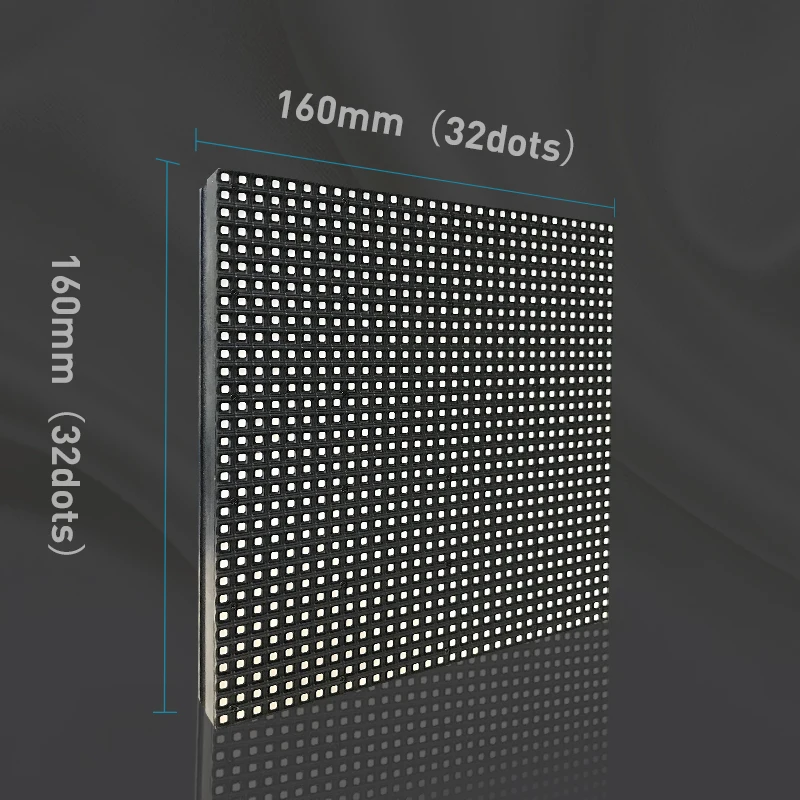 P5 LED screen panel module 160*160mm 32*32 pixels 1/8 Scan outdoor 3in1 SMD RGB Full color P5 LED display panel module