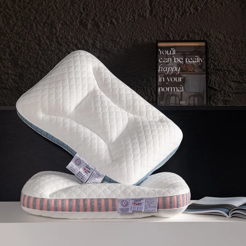 Description Picture 6 of itemNeck Pillows Neck Protection Soft Comfortable Pillow Anti-bacterial Porosity Sleeping Pillows No Deformation Bedding For Home