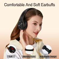 Men Gift Gold Wireless Headphones Bluetooth Earphone Stereo Headset Game with Build-in MIC with Universal for Android and iOS 3