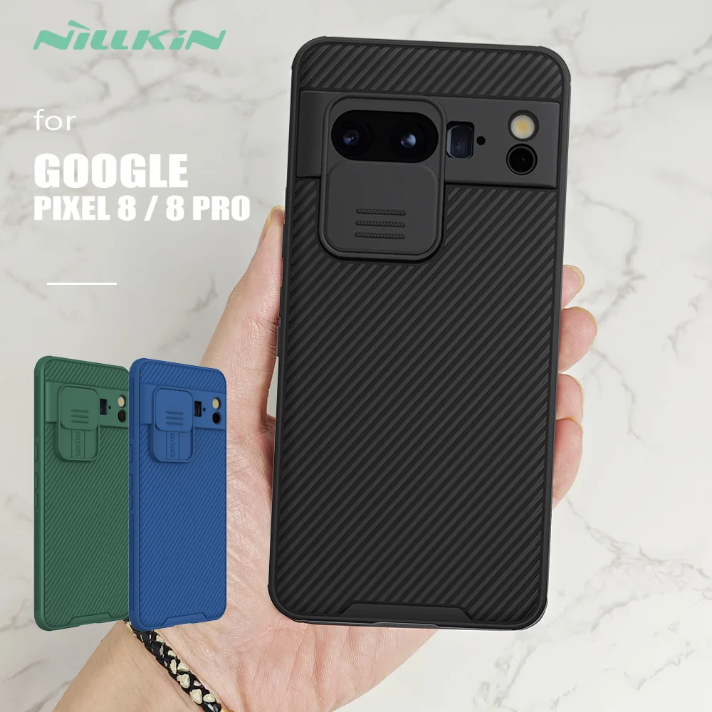 

for Google Pixel 8 / 8 Pro Case Nillkin CamShield Case Ultra-Thin Hard Slide Camera Case for Google Pixel 8 Pro Lens Back Cover