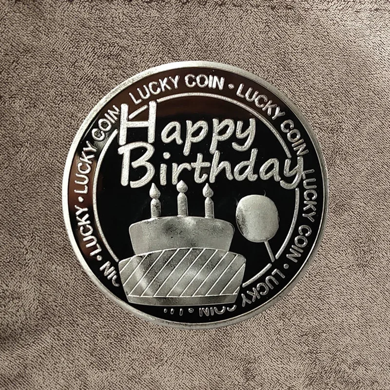 Collection Coin Lucky Happy Birthday Commemorative Coins Gift Good Luck and Happiness Medal