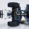 LESU 1/14 AOUE MCL8 RC Hydraulic Wheeled Loader Metal 4x4 Painted Finished Remote Control Vehicles with Sound Light Toys Model 6