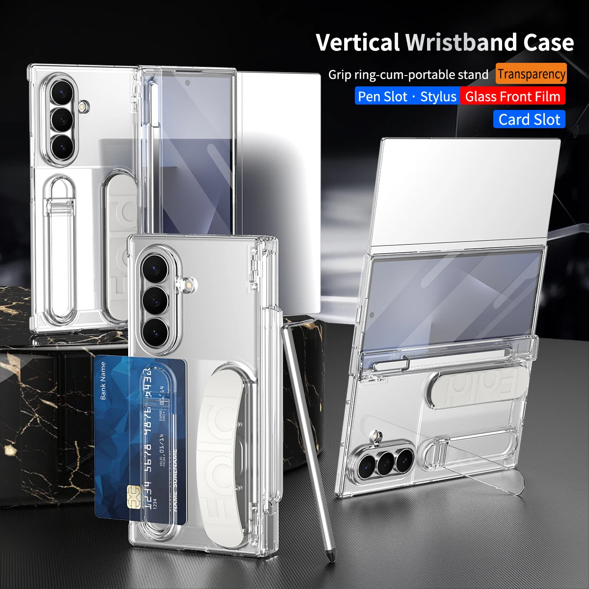 Enhanced Protective Hard Case with Wrist Strap and Stand