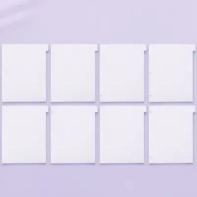 8개 바인더 디바이더 PP 소재 노트북 인덱스 디바이더 분류를 위한 분리 가능한 탭
