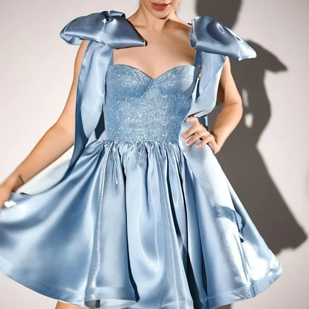 Classic Sweetheart Sequined Sleeveless Bow A-Line Formal Evening Dresses  Birthday Party Prom Gowns Customized - AliExpress 320