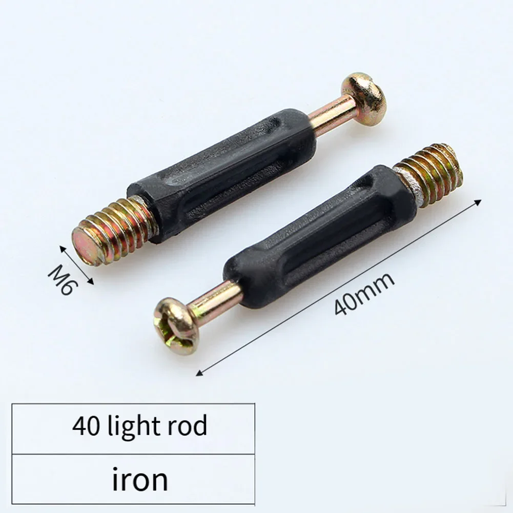 10Pcs Eccentric Three-in-one (cam Accessory + Pin + Pre-inserted Nut) Fastening Connector Furniture Quick-Release Rod Connector