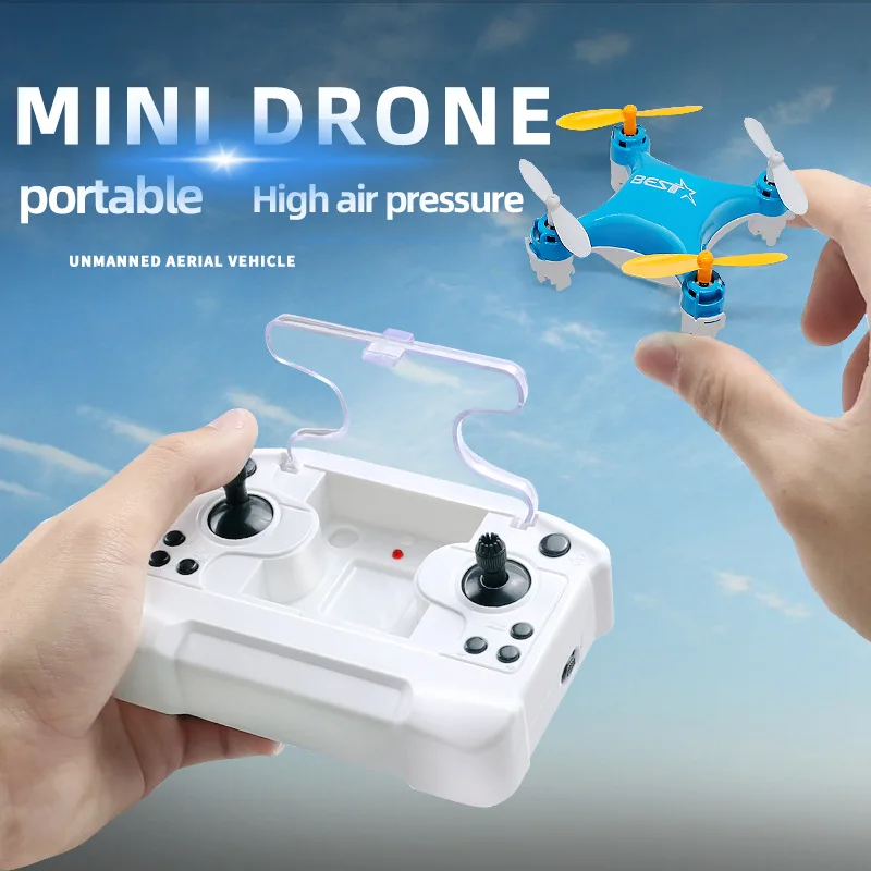 Drone Jouet Enfant Quadricoptère 2.4G Hauteur Fixe - Bleu ou Noir